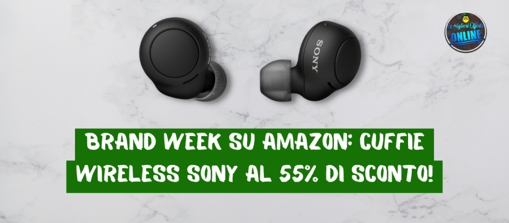 Brand Week su Amazon: Cuffie wireless Sony al 55% di sconto!