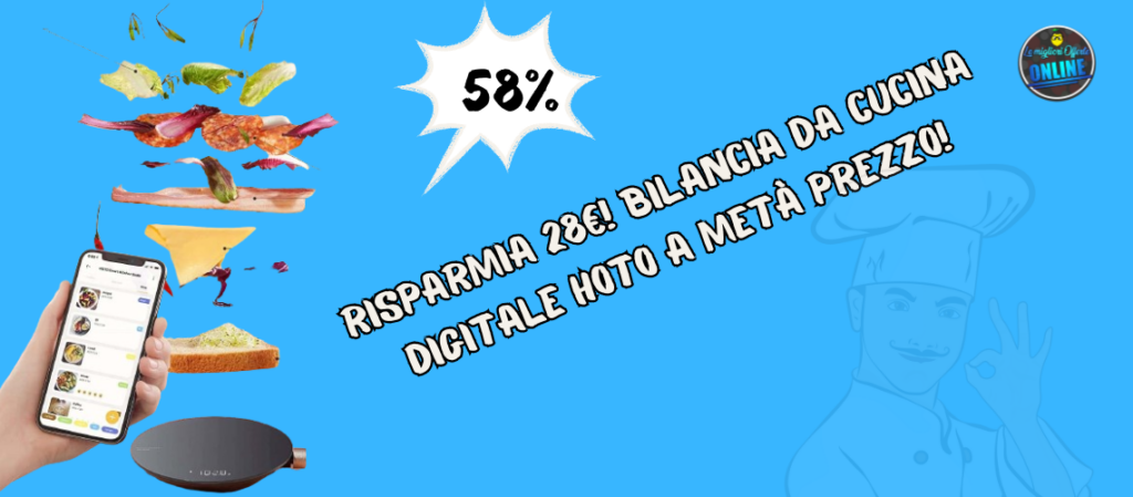 Risparmia 28€! Bilancia da cucina digitale Hoto a metà prezzo!