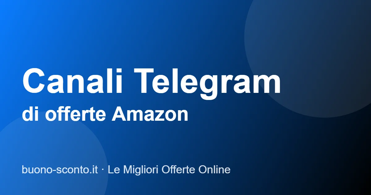Canali Telegram di offerte Amazon gratuiti