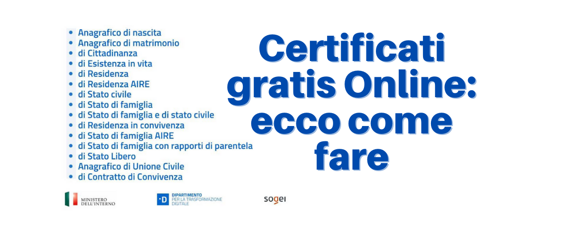 certificati gratis online