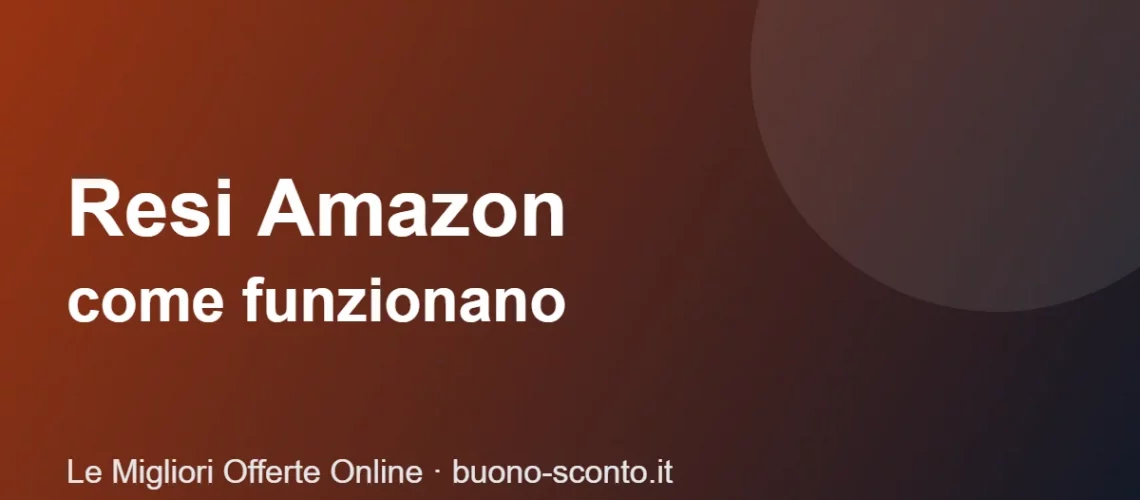 Resi Amazon: come restituire un prodotto